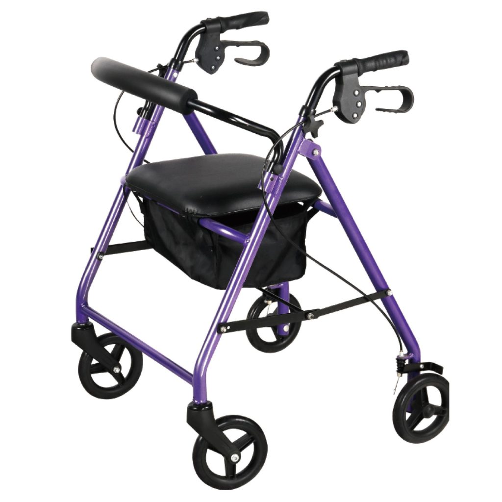 Aluminum Rollator with 6” wheels